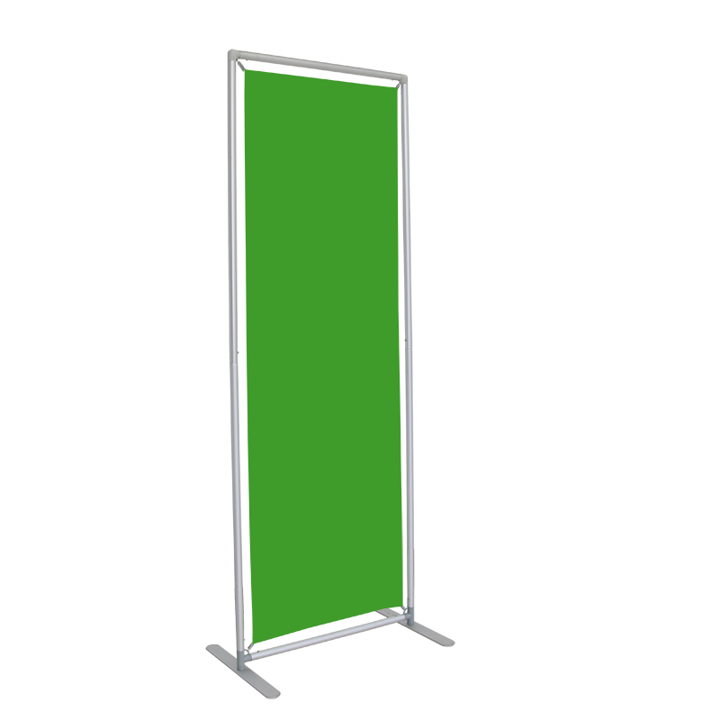 stretch fabric multifunctional display banner stand portable with two display effect for sneeze guard