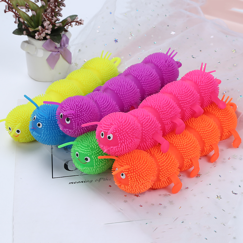 Factory wholesale children's decompression toy TPR worm
