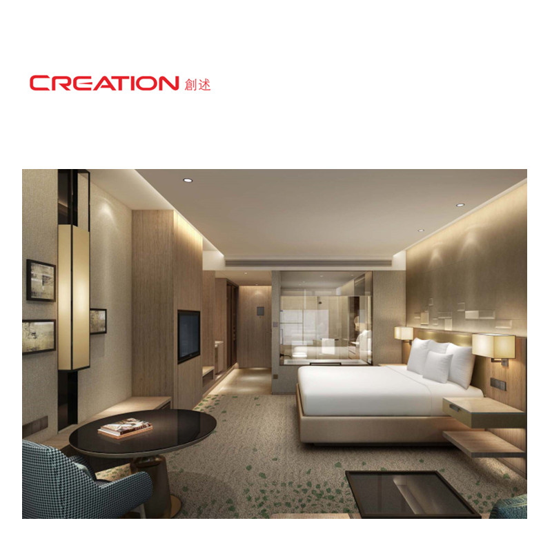 CREATION Marriott Hotel High Class Luxury Light Oak Wood Veneer Hotel Furniture For Hotel Project