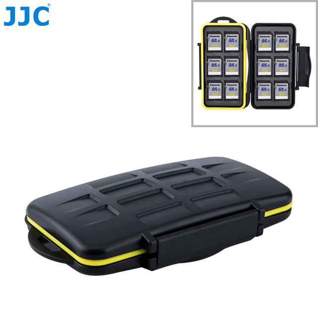 JJC MC-SD12 SD Карты Чехол, водонепроницаемый держатель карты памяти, 12 SD карты чехол для хранения