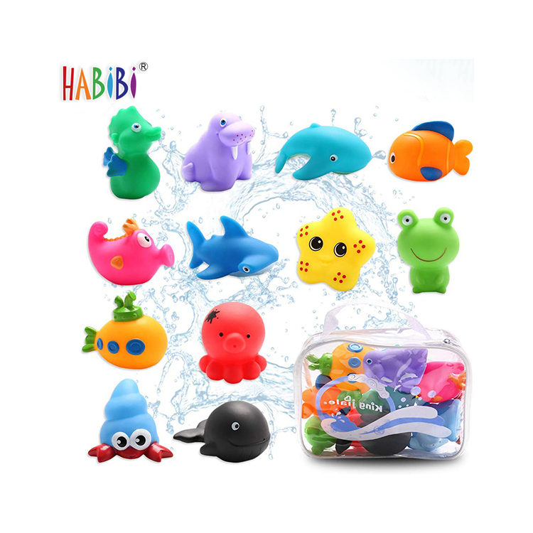 glow in the dark bath toys Bathtime bathing toys for children squirt shower bath toy set