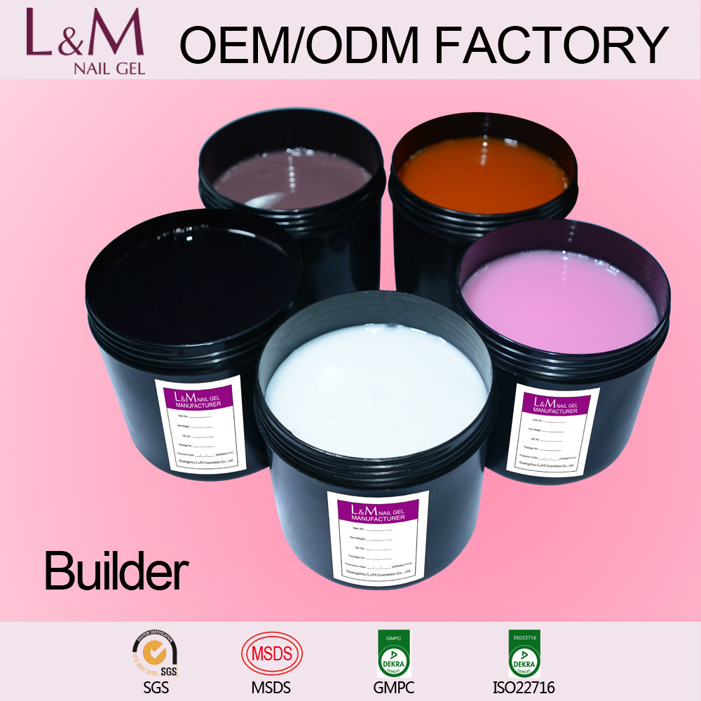 OEM / ODM L & M оптовая упаковка геля для наращивания ногтей