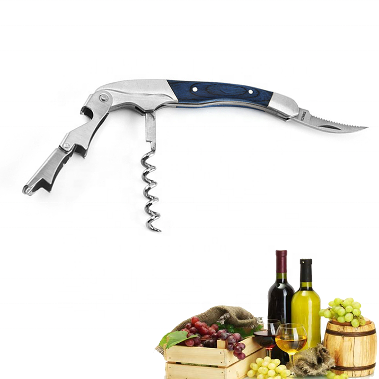 Good quality basic classic Multi-function stainless steel corkscrew wine opener wine tools