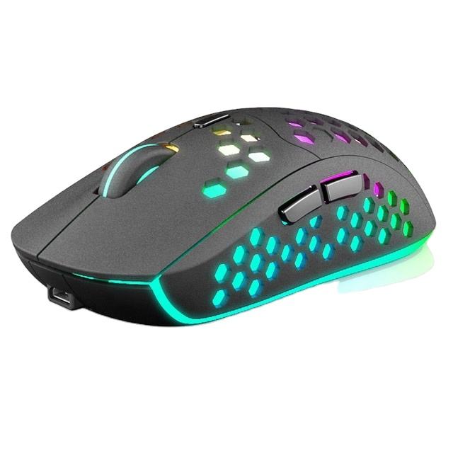 В продажу люминисцентные фары Rgb Освещение вафельная ткань оболочки оптический Usb 2,4g Беспроводная игровая мышь для ноутбука ПК компьютер