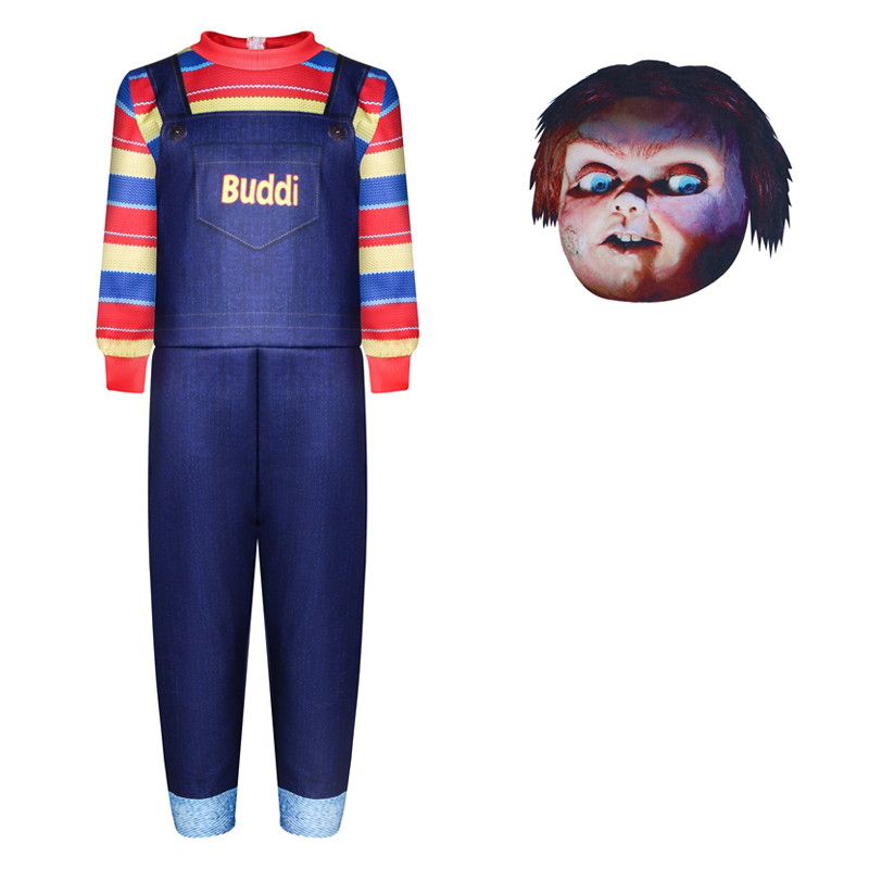 Wholesale Ghost Doll Halloween Zombie Devil Cosplay Clothes Cardinal Halloween Costumes Set For Kids