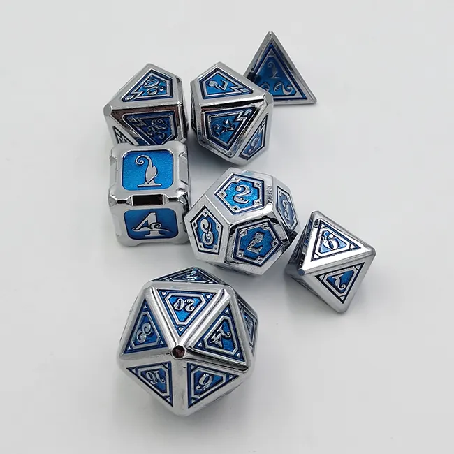 Manufacturer Wholesale Metal Dice Sets Cthulhu Custom Special Font For Board Game Entertaining