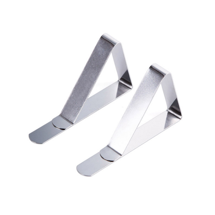 Hot Sale New Large Adjustable Stainless Steel Triangle Tablecloth Clips