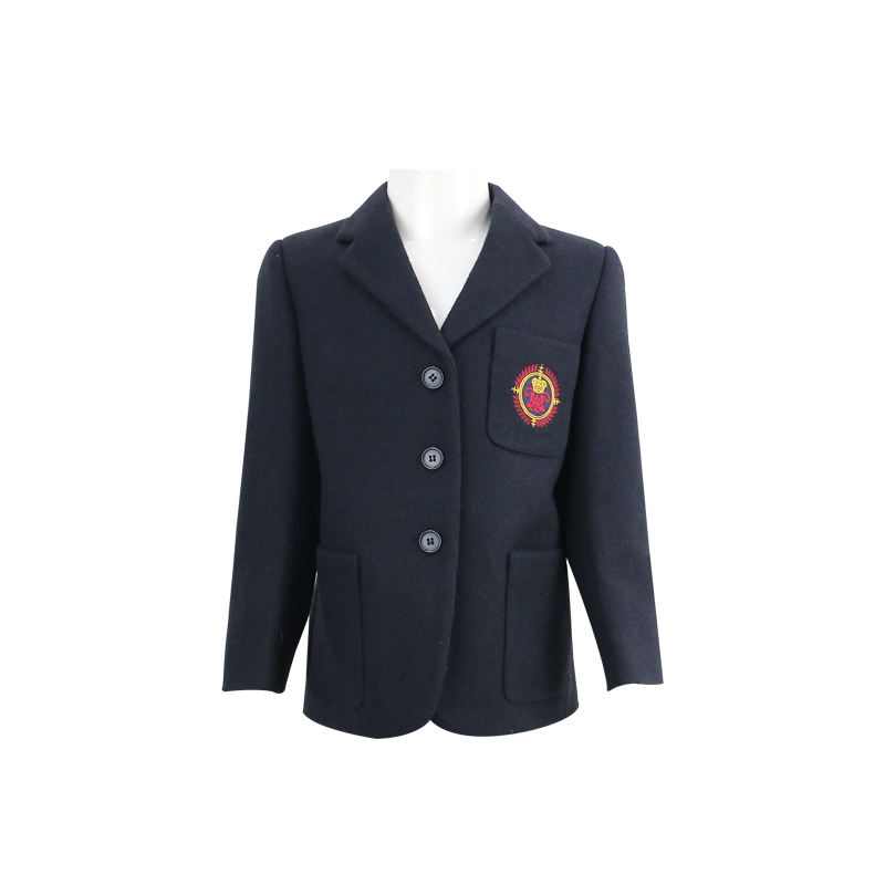 Size can be customized primary school uniform designs wool fabric school uniform
