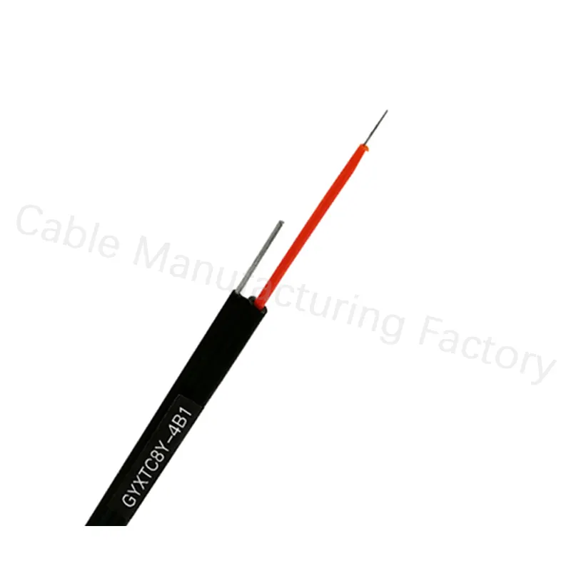 Wanbao factory price FTTH central loose tube single mode 4 core fiber optical cable GYXTC8Y