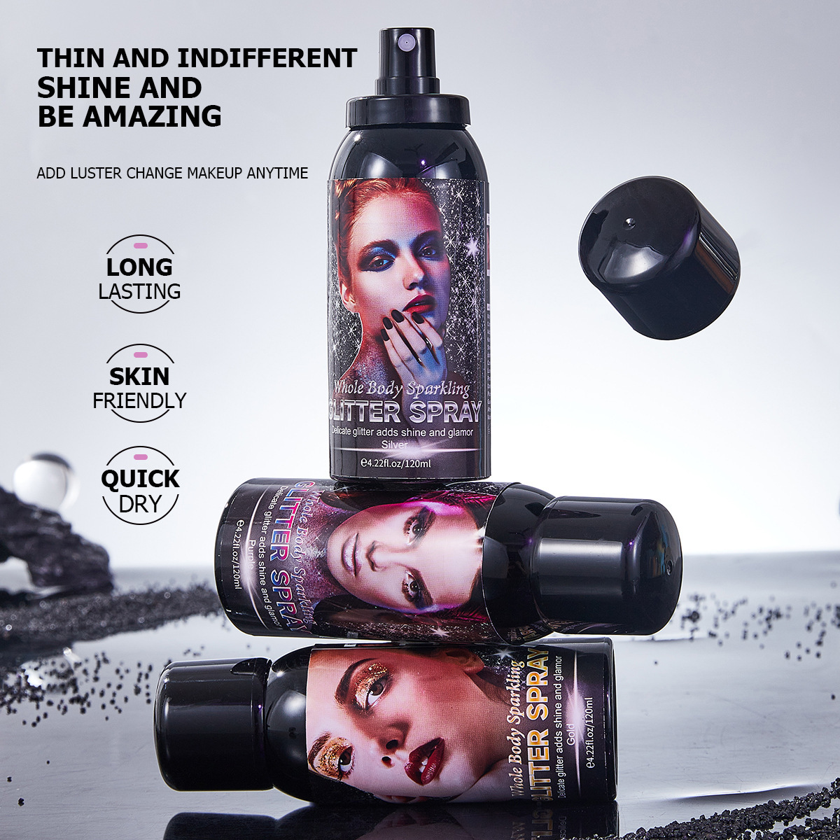FORMBO High Glow Clavicle Glitter Spray Body Repair Waterproof and Long Lasting Cross-Border Special Wholesale
