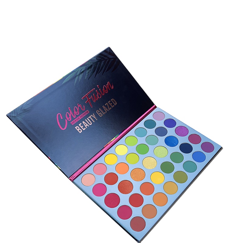 BEAUTY GLAZED тени для век 39 цветов Палитра хайлайтер неоновый пигмент для век матовые мерцающие тени для век Палитра