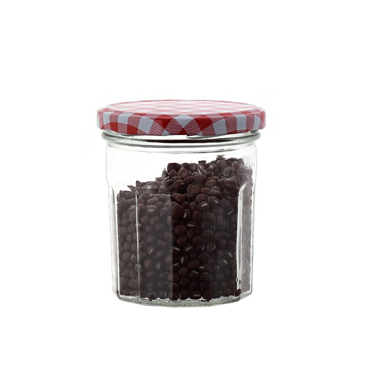Jam Jar Food Grade Custom 300ml Luxury Honey Jam Jar Empty Glass Chili Sauce Bottle