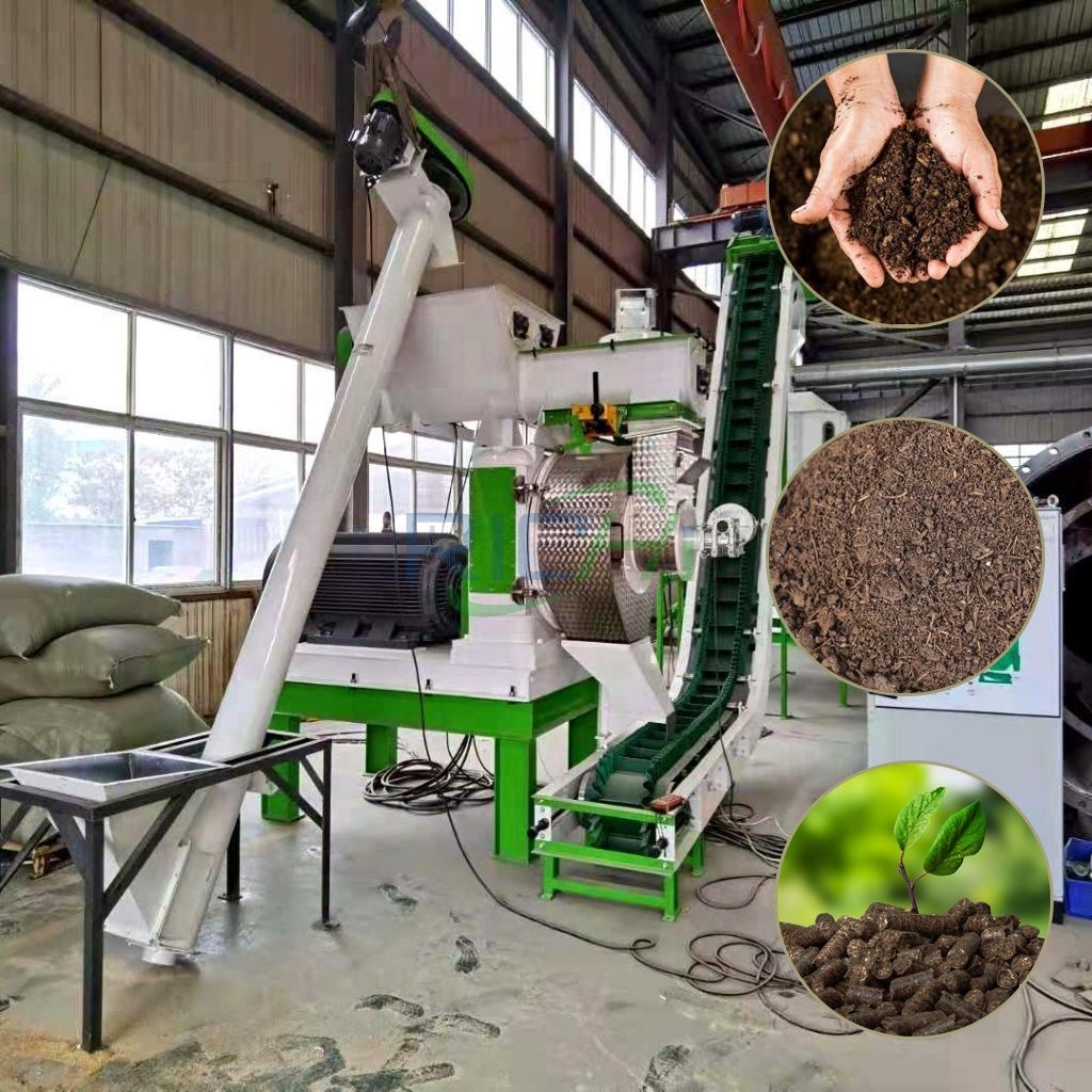2021 Hot Sale Compost Organic Fertilizer Making Machine For Make Fertilizer Pellet With Size 2-12mm