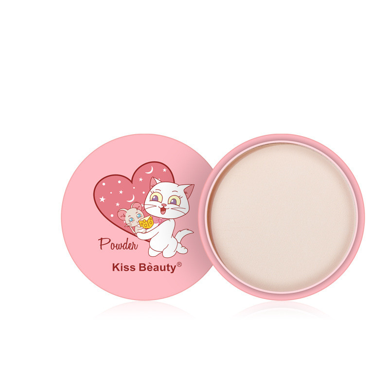 Cartoon Cheese Pressed Highlight Powder Makeup Moisturizing Concealer Oil Control for Student Foundation