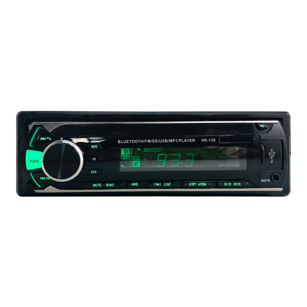 Автомобильная стереосистема 1din с 7 цветными лампами, Автомобильный MP3-плеер, автомобильная аудиосистема, fm-радио, BT, дистанционное управление в режиме громкой связи