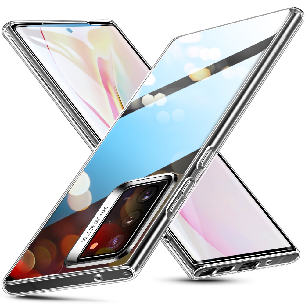 Мягкий силиконовый бампер ESR 9H для Note 20 Plus, задняя крышка из ТПУ с закаленным стеклом, чехол для телефона samsung