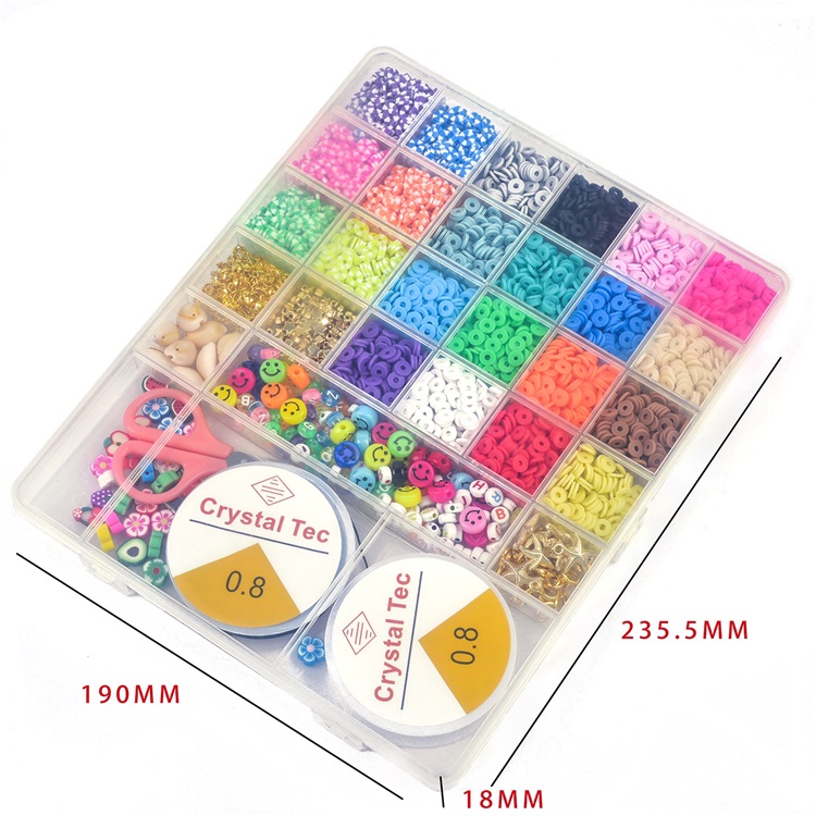 DIY Colorful Polymer Clay Beads Soft Pottery Choker beads Handmade Jewelry Kits