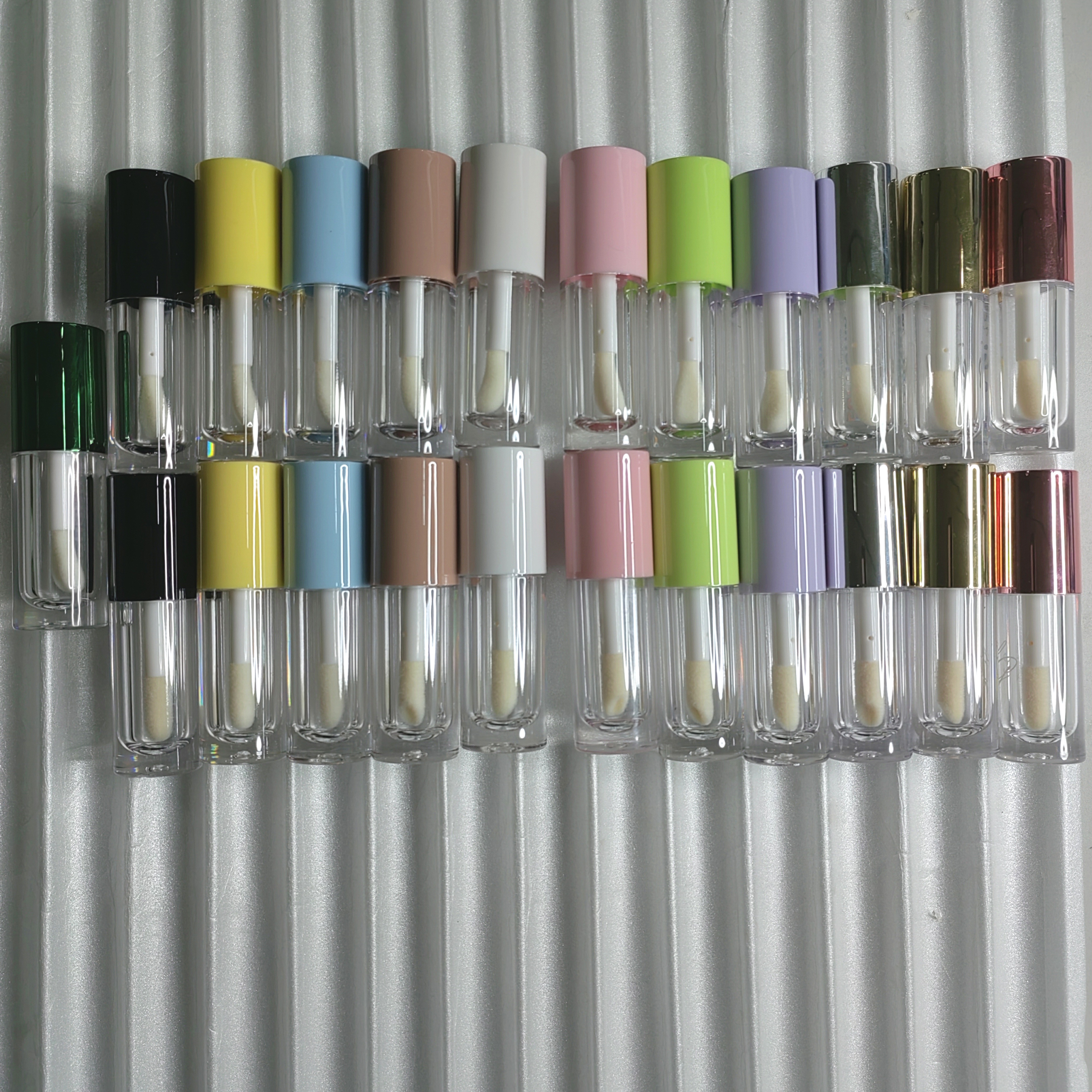 hot sale Lip Gloss Tubes 6ml Private Label Pink gold rose pink white sliver blue big wand lipgloss tube