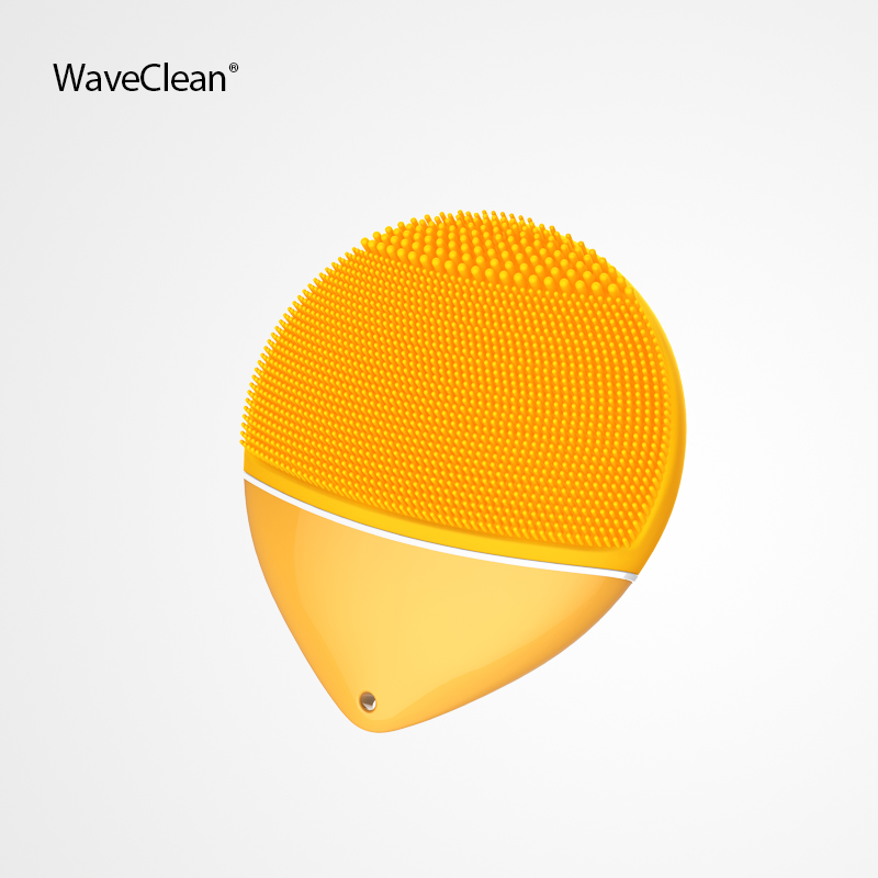 2020 new mini Portable Waterproof Electric Cleanser Rechargeable Mini Silicone Facial Cleansing Brush Face Scrub Device OEM/ODM