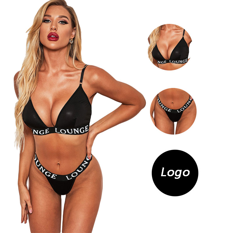 Custom High Quality Girls Panty And Bra Sets Sexy Lingerie Bra & Brief Sets With Logo Design