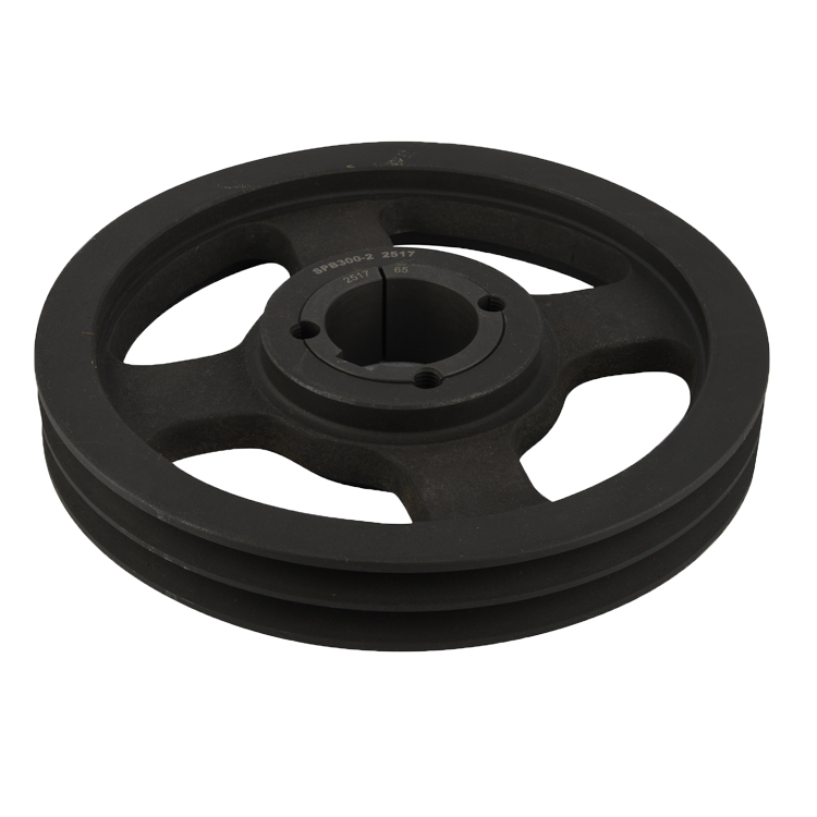 Large Inch Cast Iron Pulley Block With Phosphated Surface V Belt Pulley For Forestry Machinery
