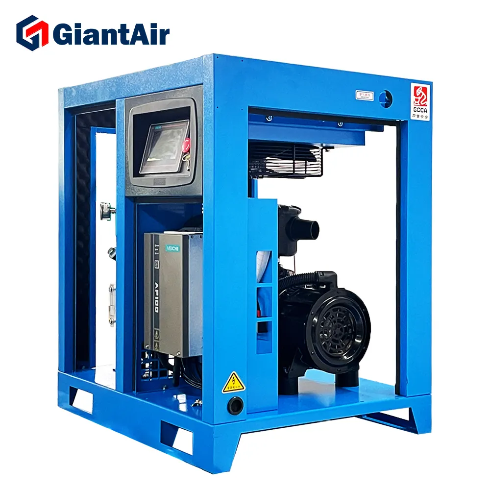 GiantAir Compresoras Silenciosas Compresor Para Herramienta Cabezal De Compresor De 75 Hp Industrial Screw Compressors