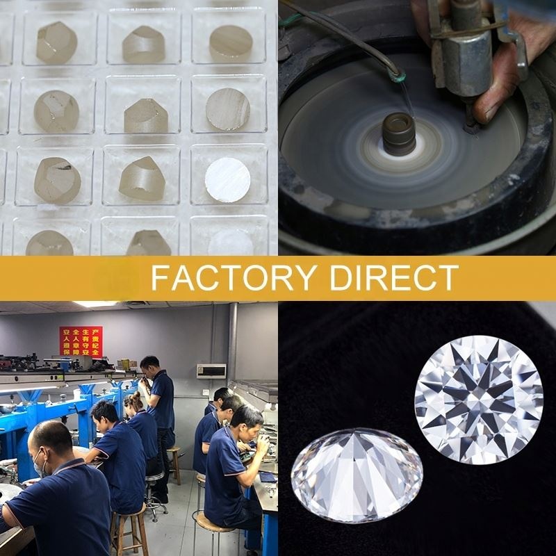 Wholesale Price Loose Gemstones 11Mm GH Color Moissanite 5 Carat For Ring Cushion Diamond Substitute Moissanite