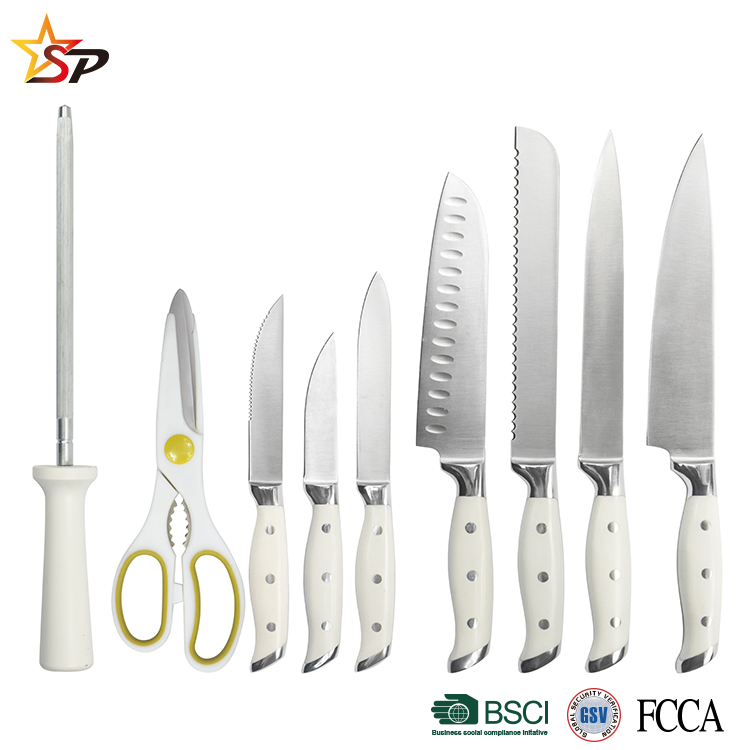 GERMAN STEEL FORGED 15-PIECE KNIFE BLOCK WITH WOODEN BLOCK GERMAN STAINLESS STEEL CUTLERY KNIFE SET