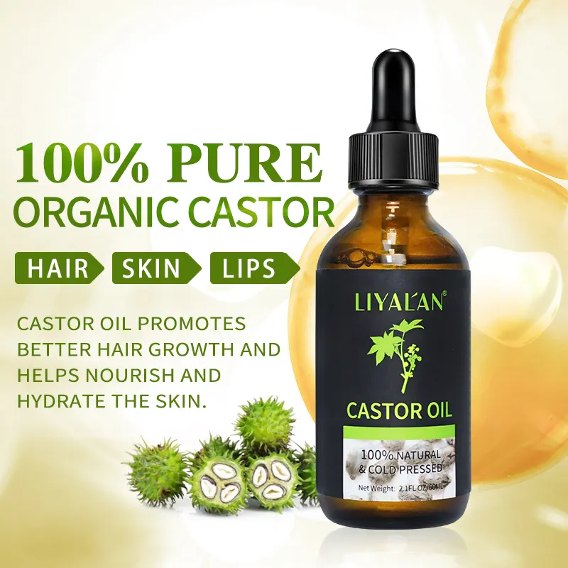 DIFEINIYA Customized Logo Bulk Pure Cold Pressed certified Natural jamaican black castor oil