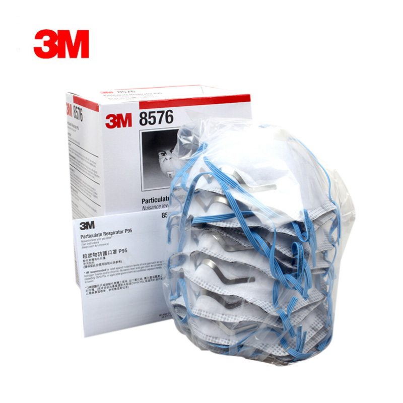 3M 8576 P95 Disposable Respirator Particulate Anti-Dust and Acid Gas Valved for Industrial Use breathing apparatus