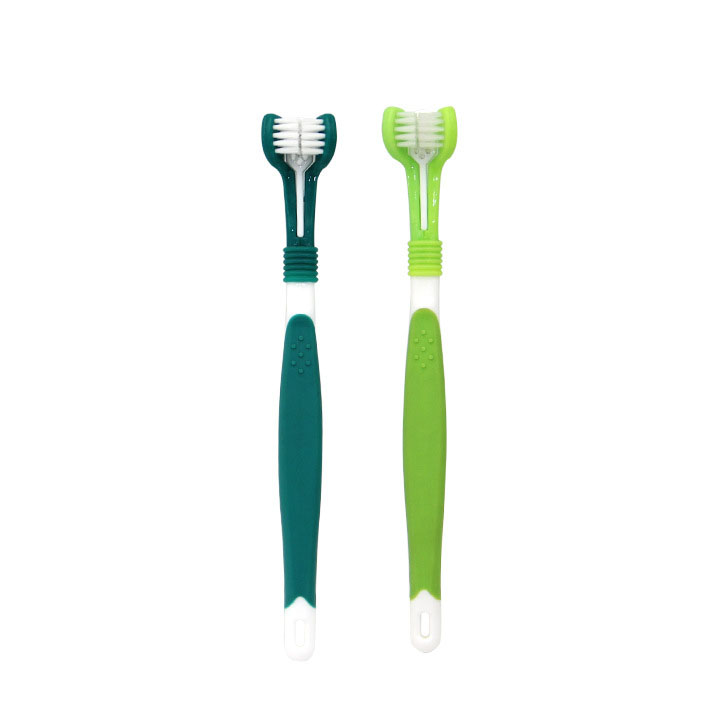 New design Bad Breath Tartar Teeth Care Dog Cat Cleaning SuppliesTeddy Dog Brush Pet Toothbrush