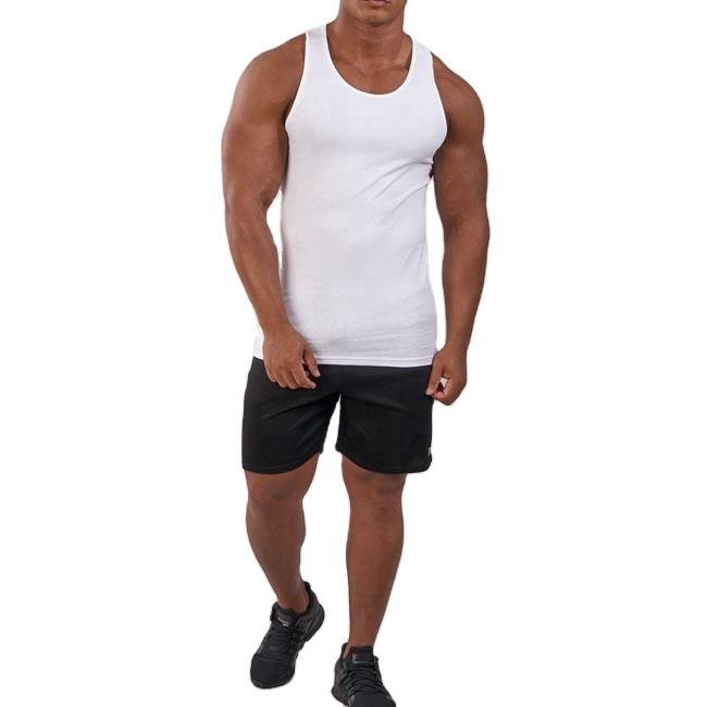 Summer gym running sleeveless t shirt men's tank top