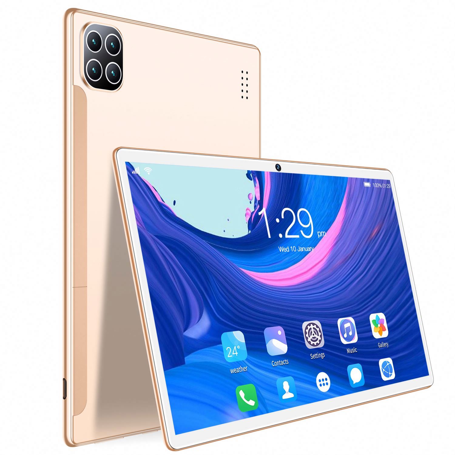 Планшет 10,1 дюймов Android 32 ГБ ROM планшетный компьютер 10,1 ''IPS HD Wi-Fi 4G планшетный ПК с сим картой Play Store