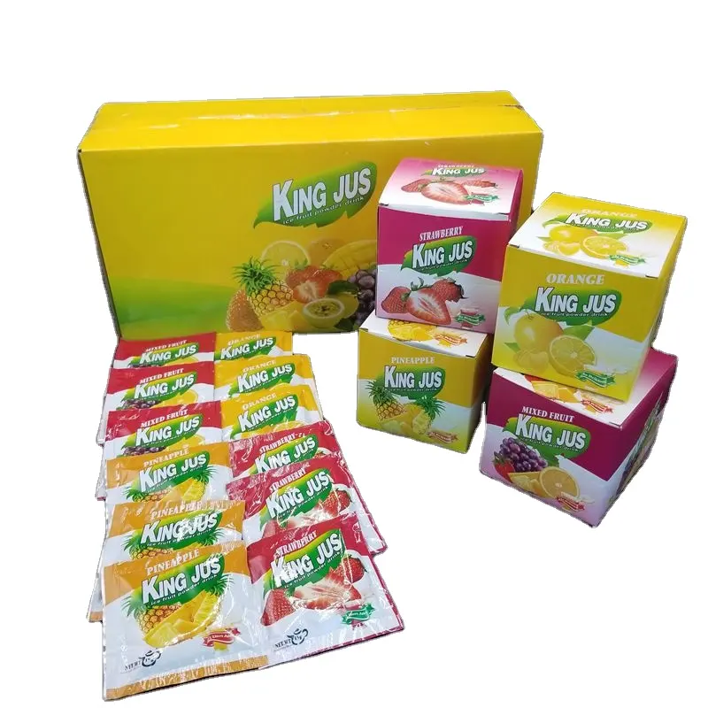 Concentrate various fruit flavor flavored drink powder 10gX20 sachets X 24 boxes/CTN juice powder factory supplier