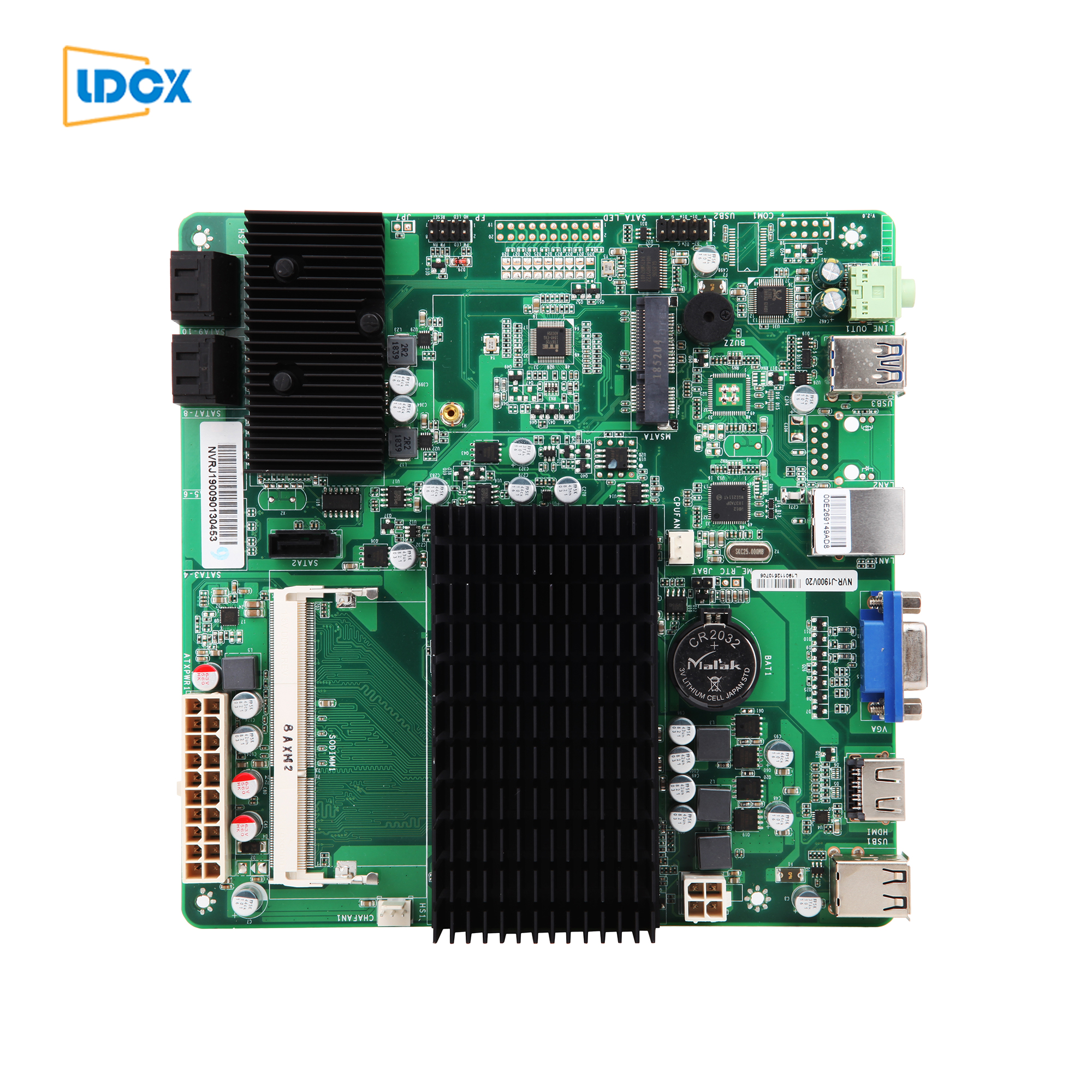 Материнская плата для компьютера LDCX J1900 4 core multi SATA без вентилятора Mini ITX