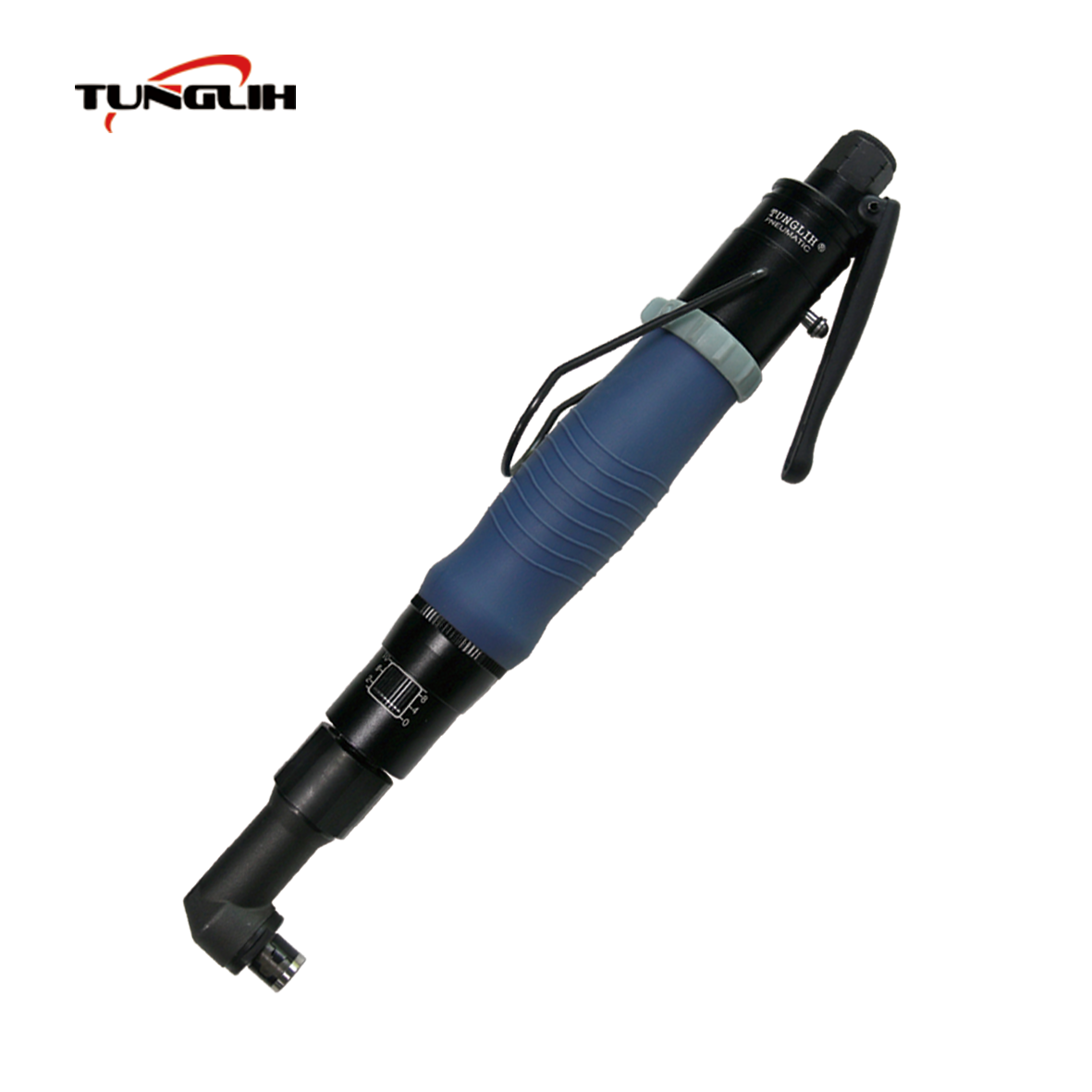TUNG LIH High precision torque quick tapping pneumatic screw driver 90 degree elbow screw driver button air lock
