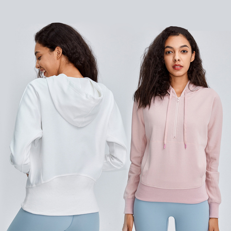 1926 Autumn Winter Women hoodies fitness yoga wear long sleeve pullover sweatshirt for running