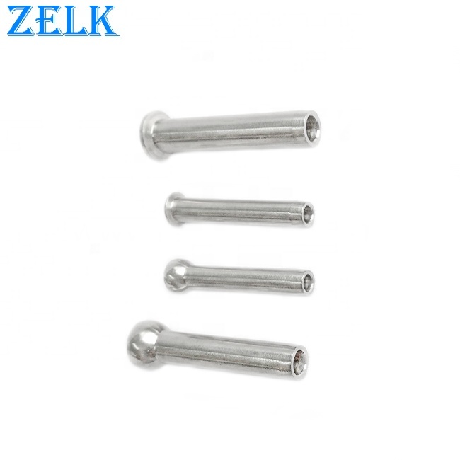 Rigging Hardware AISI304 316 Stainless Steel Cone Head Swage Terminal for Wire Rope