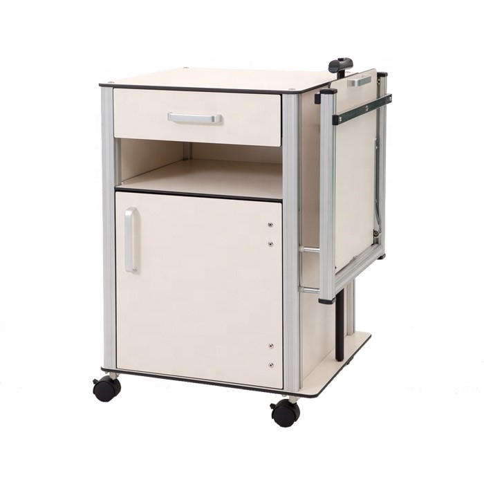 Hospital Bedside cabinet with dining table,hot sell hospital cabinet