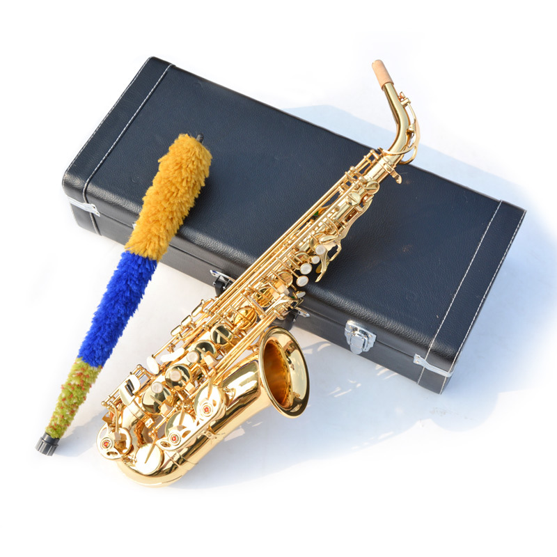 Золотой лак латунь Alto Eb инструмент интимные аксессуары профессиональный Китай Sax саксофоны Alto