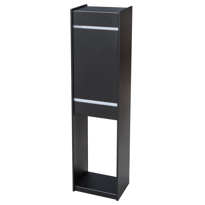 outdoor street new style unique design letterbox mid century steel large mail boxes external pillar post box black mailing box