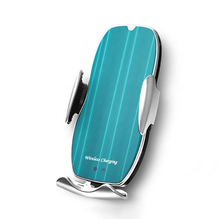 2021 New Top Quality 15w Wireless Car Charger H8 Qi Wireless Charger Stand Smart Sensor Automatic Quick Charging Mobile Phone