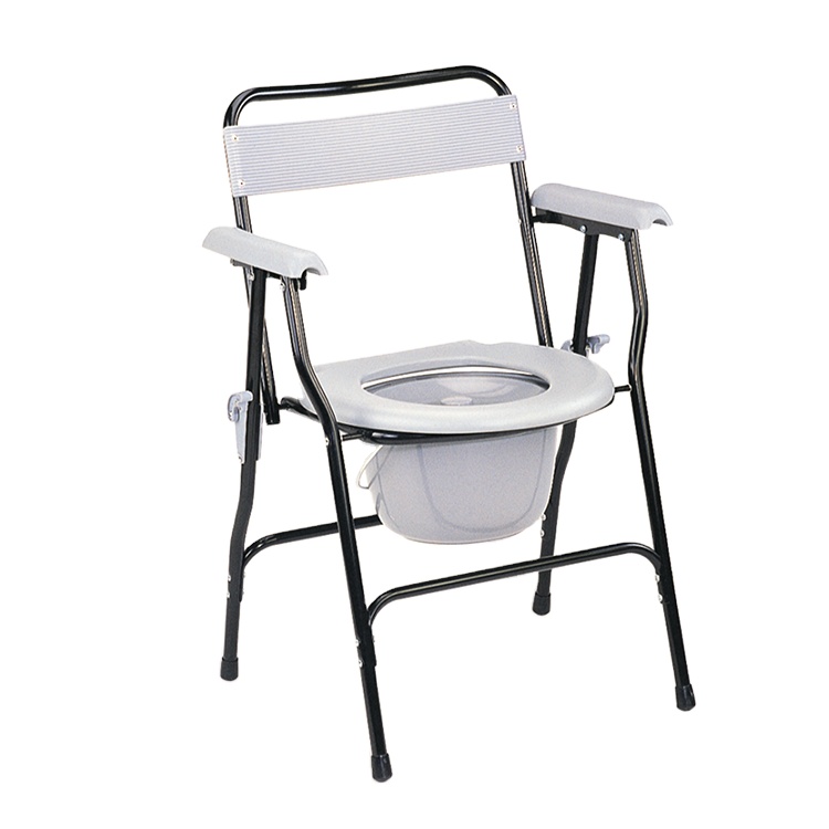 Силовое покрытие черный стальной стул commode с системой блокировки безопасности для отключения