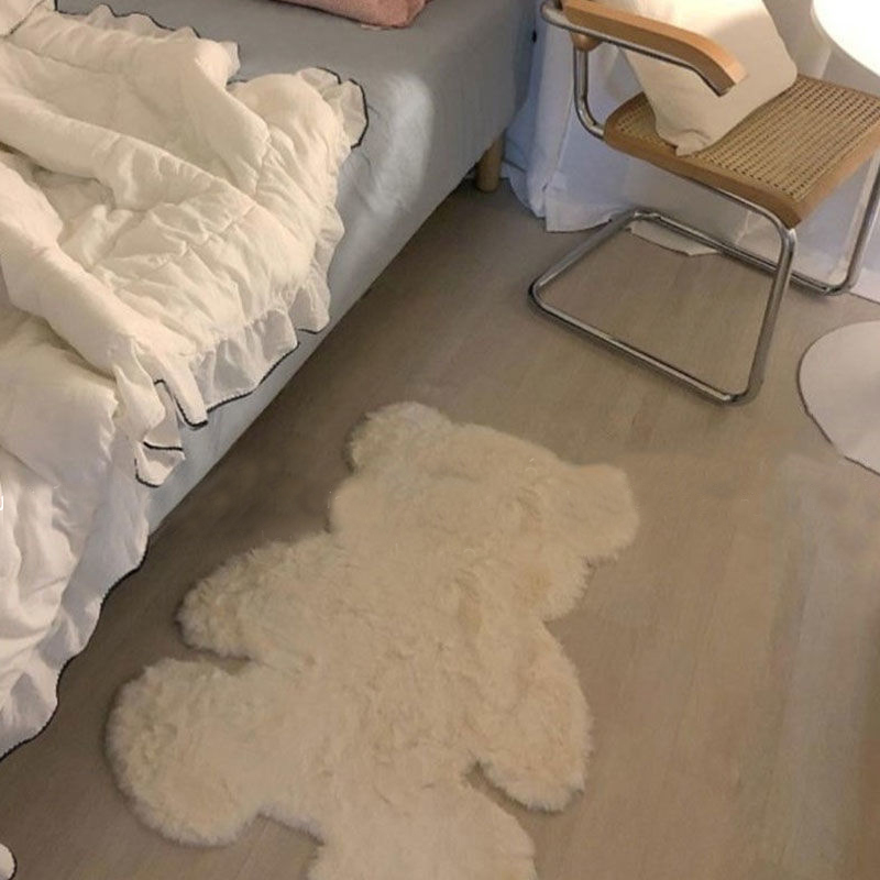 faux fux Bedside living room floor large area custom carpet luxurious Artificial sheepskin carpets and rugs Ultra soft furry rug