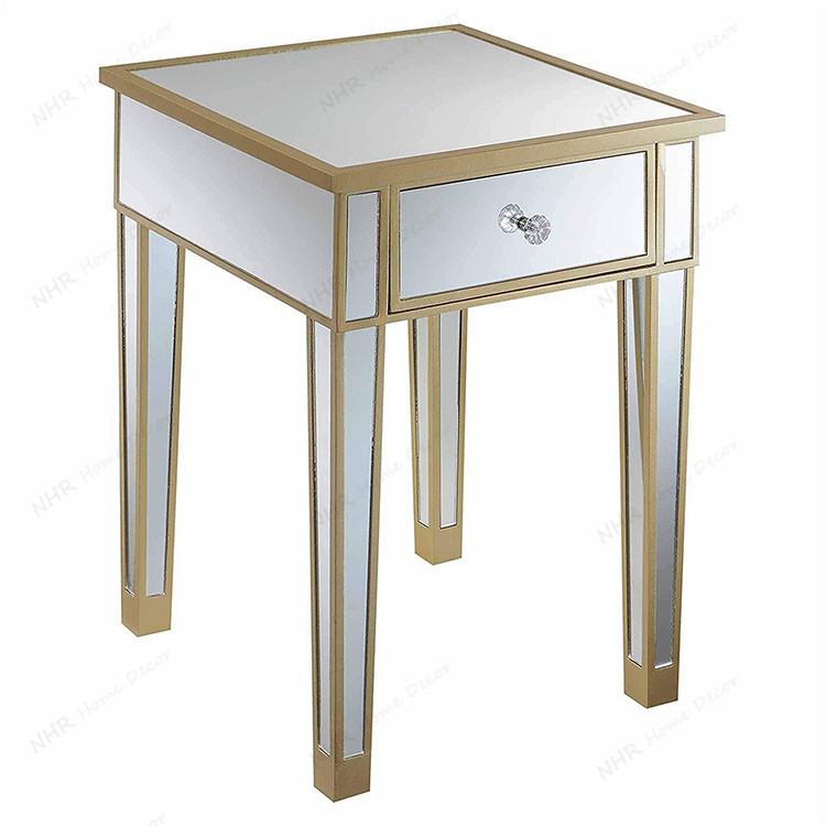 Luxury Modern Art Mirror Dresser Furniture Bedroom 6 Drawer