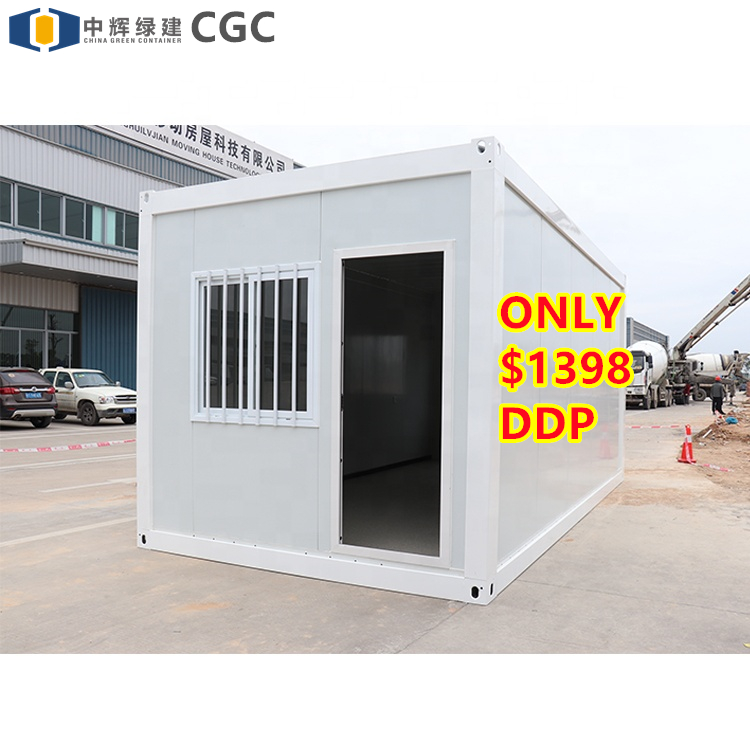 CGC модульный 20-футовый сборный готовый контейнер для офиса, гостиной, плоский контейнер для дома с ванной