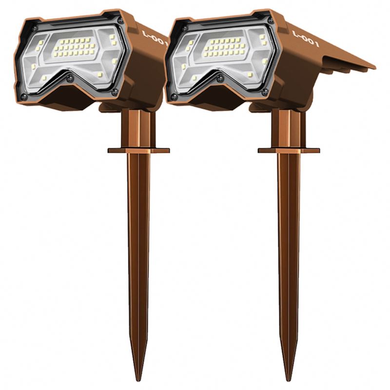 Hot Sale Modern Wall Lamps Copper-colored LED Solar Light Round Outdoor Garden Light Waterproof LED for Corridor Landscaping
