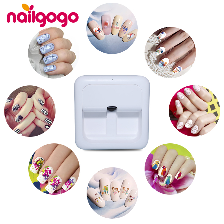 Цифровая wi-fi печать на пальцах nailgogo цена портативная wi-fi интеллектуальная машина автоматическая электрическая печать на ногтях
