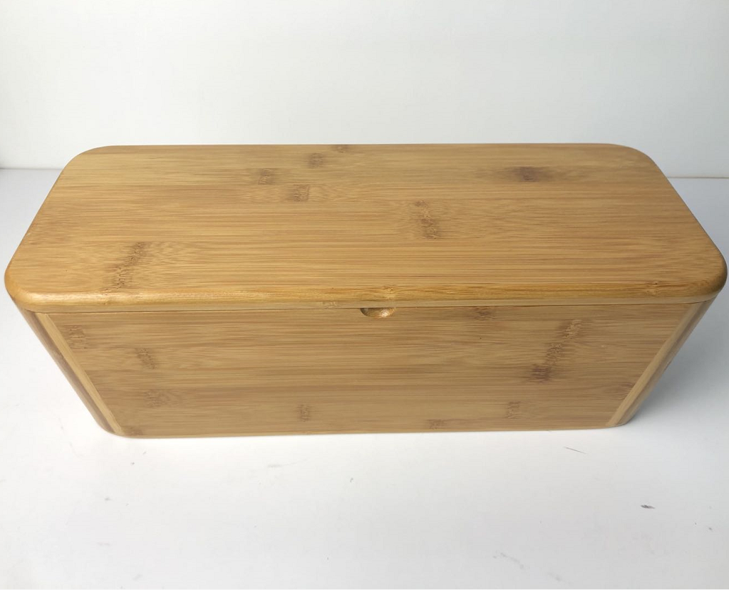 Bamboo Wood Cable Management Box Bamboo Cable Box