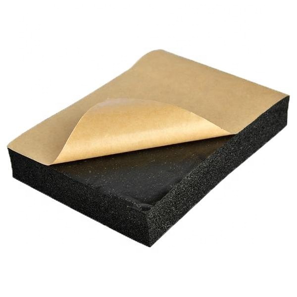 closed cell PVC/NBR self adhesive rubber foam board sheet easily install building materials